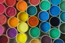 Echantillon de pigments